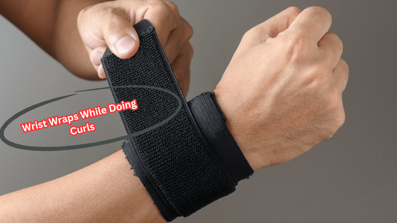Wrist Wraps While Doing Curls - Rip Toned