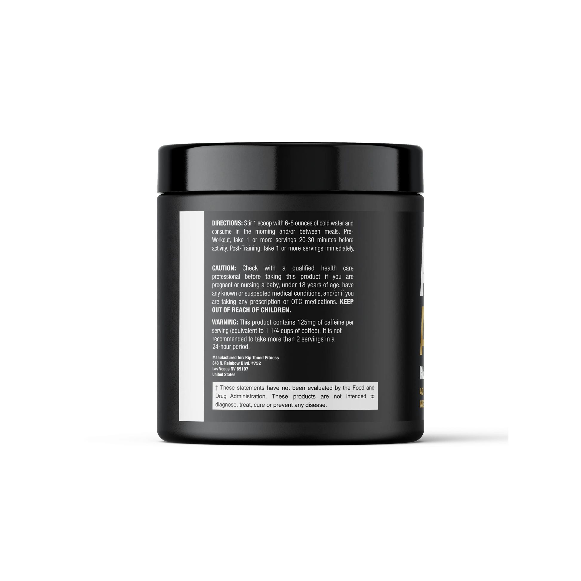 Amino Acid Blend - Raspberry Iced Tea - Rip Toned