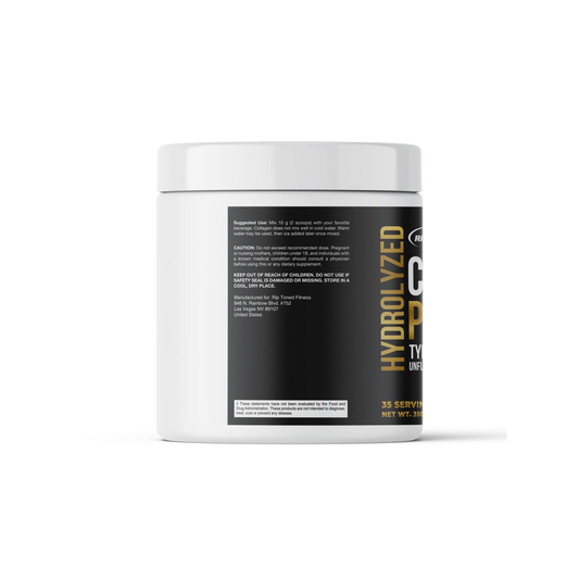 Hydrolyzed Collagen Peptides Types I & III - Unflavored - Rip Toned