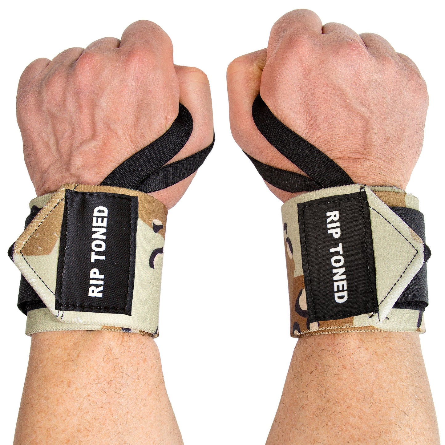 Wrist Wraps (Less Stiff) - Brown Camo - Rip Toned