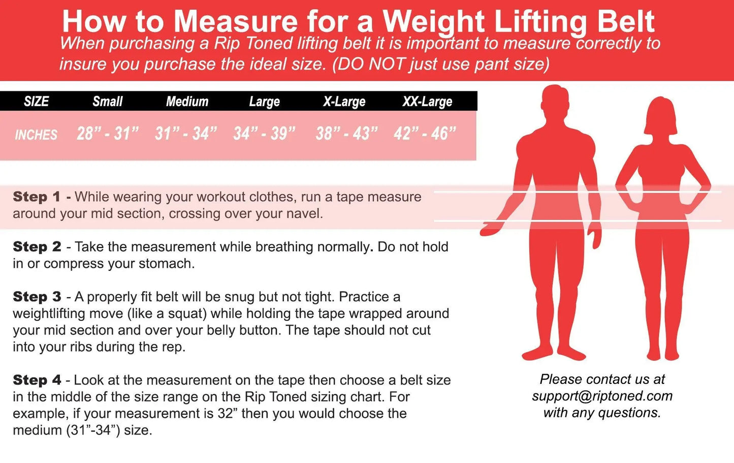 4.5" Weightlifting Belt - Rip Toned