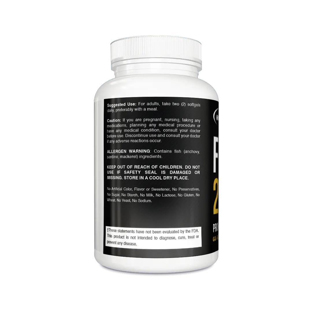 Fish Oil, 1,250 mg w/ Lemon, 1 serv. sz - Rip Toned