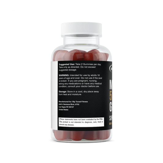Melatonin 5mg Blackberry Gummy, 2 serv. sz - Rip Toned