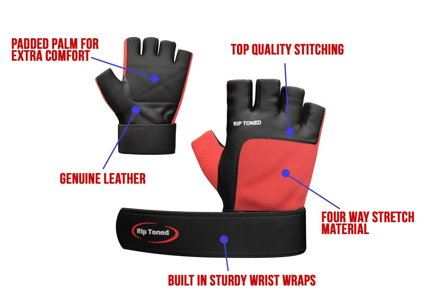 Weightlifting Gloves - Rip Toned