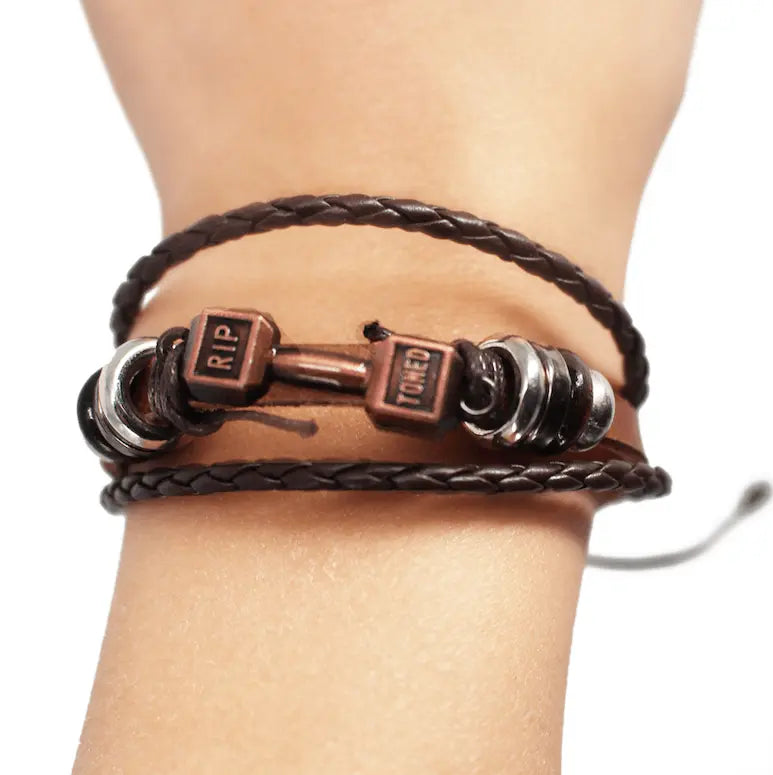 Weightlifting Pendant Bracelet - Rip Toned