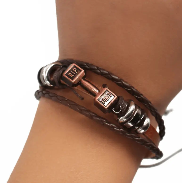 Weightlifting Pendant Bracelet - Rip Toned