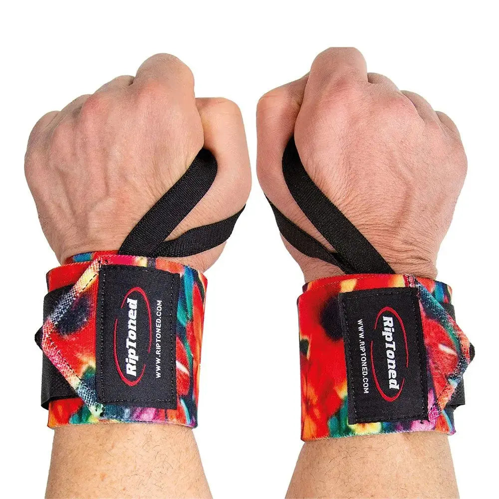 Rip Toned less stiff wrist wraps shown in multiple color.