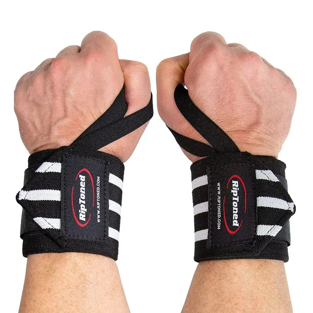 Rip Toned stiff wrist wraps in Black color variations
