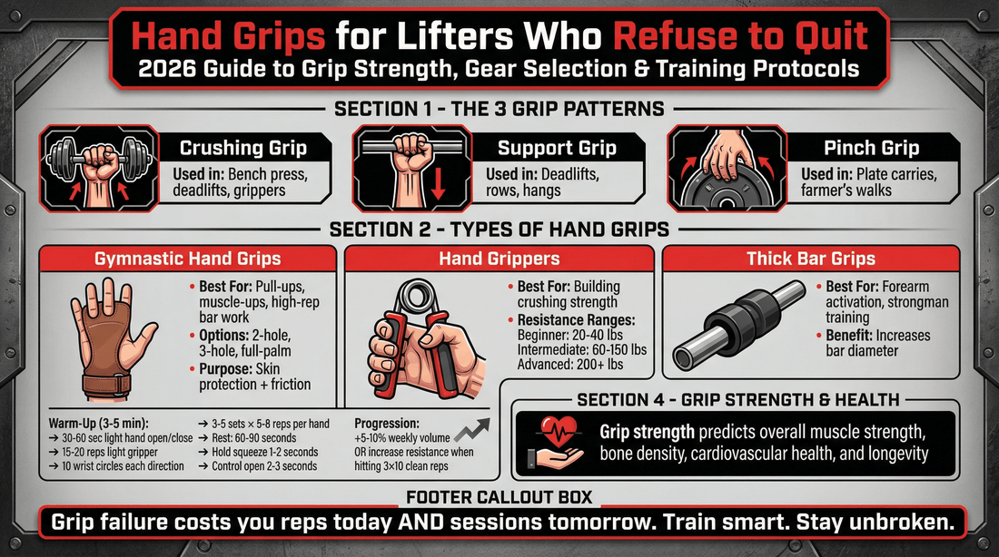 Hand Grips for Lifters Who Refuse to Quit: 2026 Guide - Rip Toned