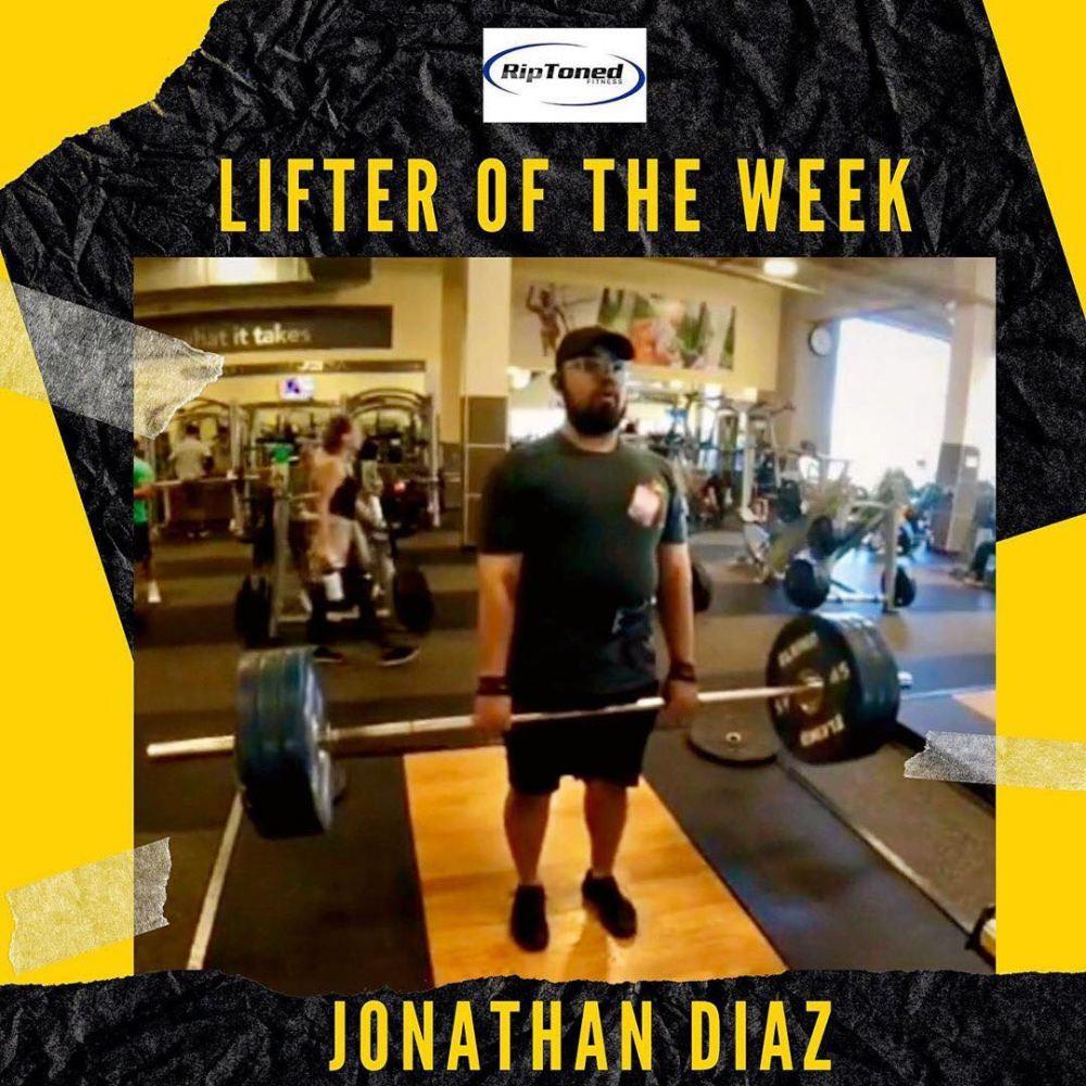 Lifter of the Week - Jonathan Diaz – Rip Toned