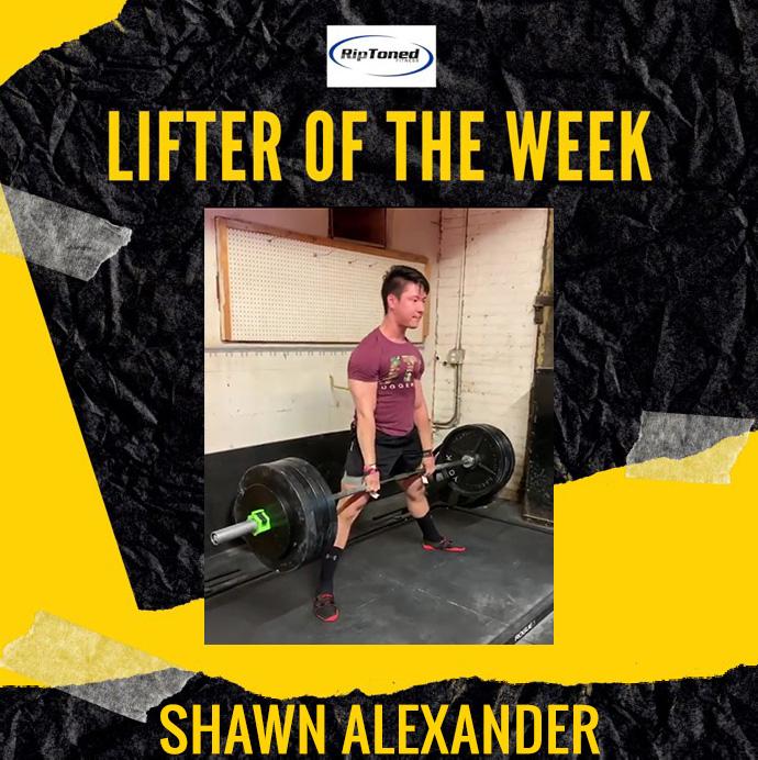 Lifter of the Week - Shawn Alexander - Rip Toned