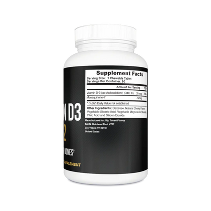 Vitamin D3 with K2, 1-3 serv. sz - Rip Toned