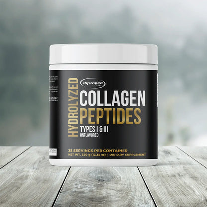 Hydrolyzed Collagen Peptides Types I & III - Unflavored - Rip Toned