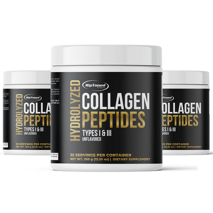 Hydrolyzed Collagen Peptides Types I & III - Unflavored - Rip Toned