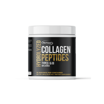 Hydrolyzed Collagen Peptides Types I & III - Unflavored - Rip Toned
