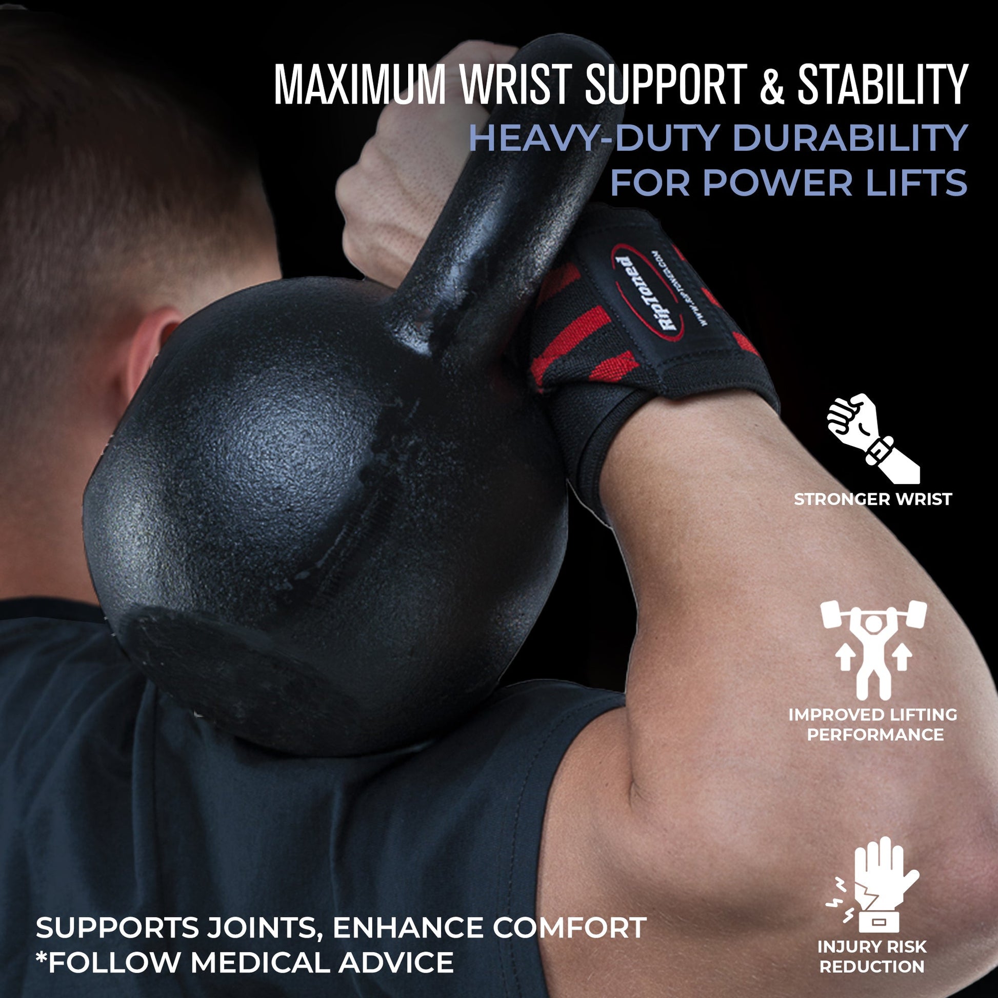 Rip Toned Wrist Wraps: Stiff and Less Stiff - Rip Toned