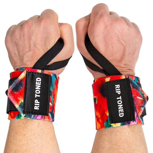Wrist Wraps (Less Stiff) - Large Flower - Rip Toned