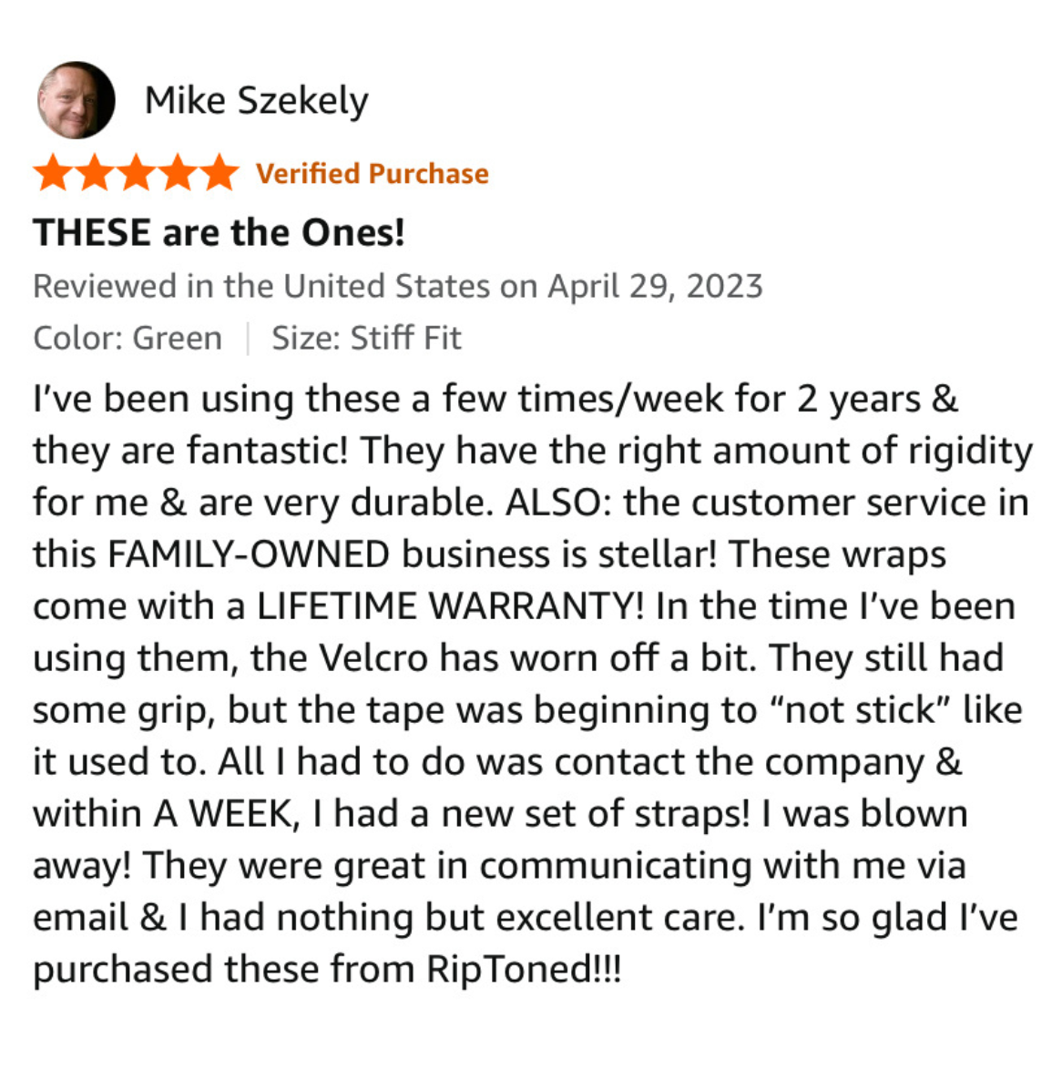 Velcro wrist support for lifting