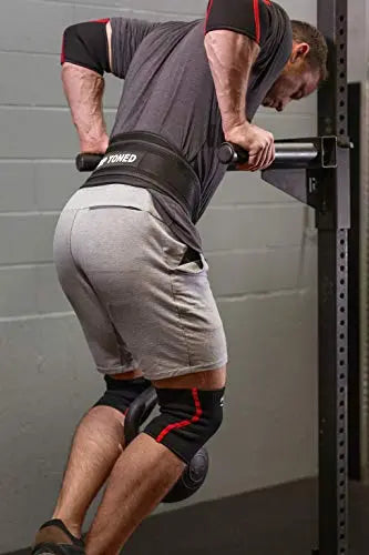 Durable Rip Toned dip belt close-up of padded back