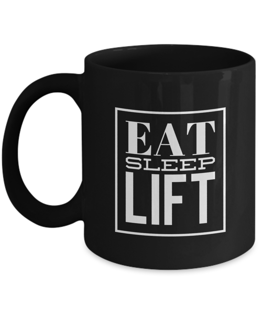 Eat Sleep Lift (Black) - Rip Toned