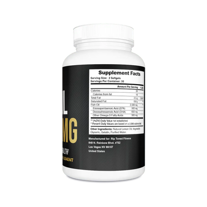 Fish Oil, 1,250 mg w/ Lemon, 1 serv. sz - Rip Toned