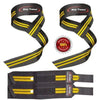 Yellow Rip Toned wrist wraps and lifting straps combo.