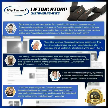 Lifting Straps & Wrist Wraps Combo Pack - Rip Toned | Customer Review