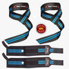 Navy Blue Rip Toned wrist wraps and lifting straps combo