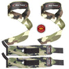 Multi color Rip Toned wrist wraps and lifting straps combo.