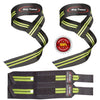 Green & Black Rip Toned wrist wraps and lifting straps combo.
