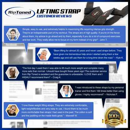 Padded Weightlifting Straps For Smaller Wrists - Rip Toned