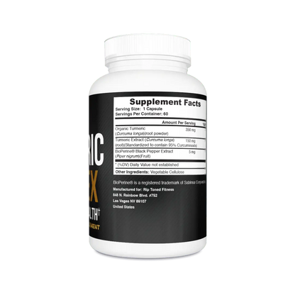 Turmeric w/ Bioperine, 1-3 serv. Sz - Rip Toned