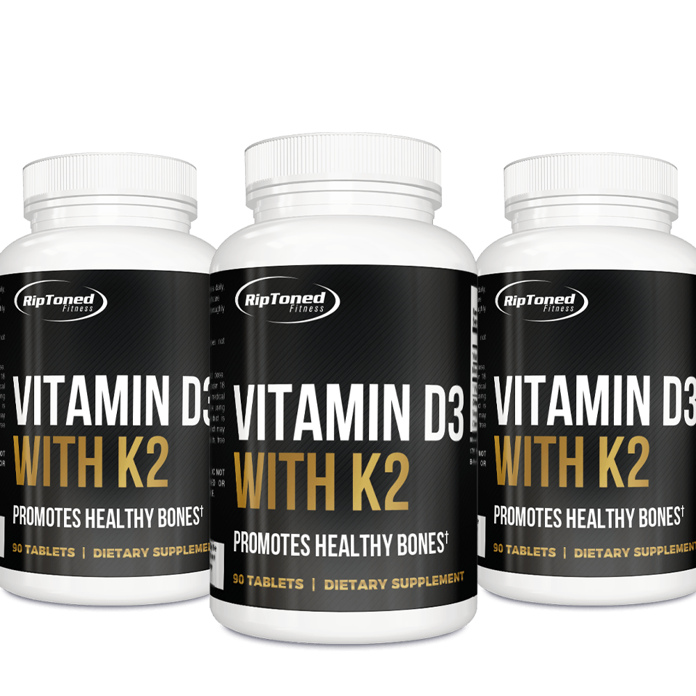 Vitamin D3 with K2, 1-3 serv. sz - Rip Toned