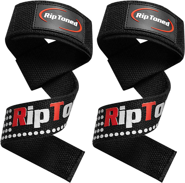 Rip Toned Lifting Straps for Weightlifting - Long 23 inch Deadlifting Straps  Lifting Wrist Straps for Men & Women with Protection Padding for Deadlifts  Powerlifting Strength Training (Black), Straps -  Canada