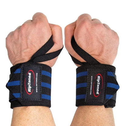 Rip Toned less stiff wrist wraps shown in Purple color.