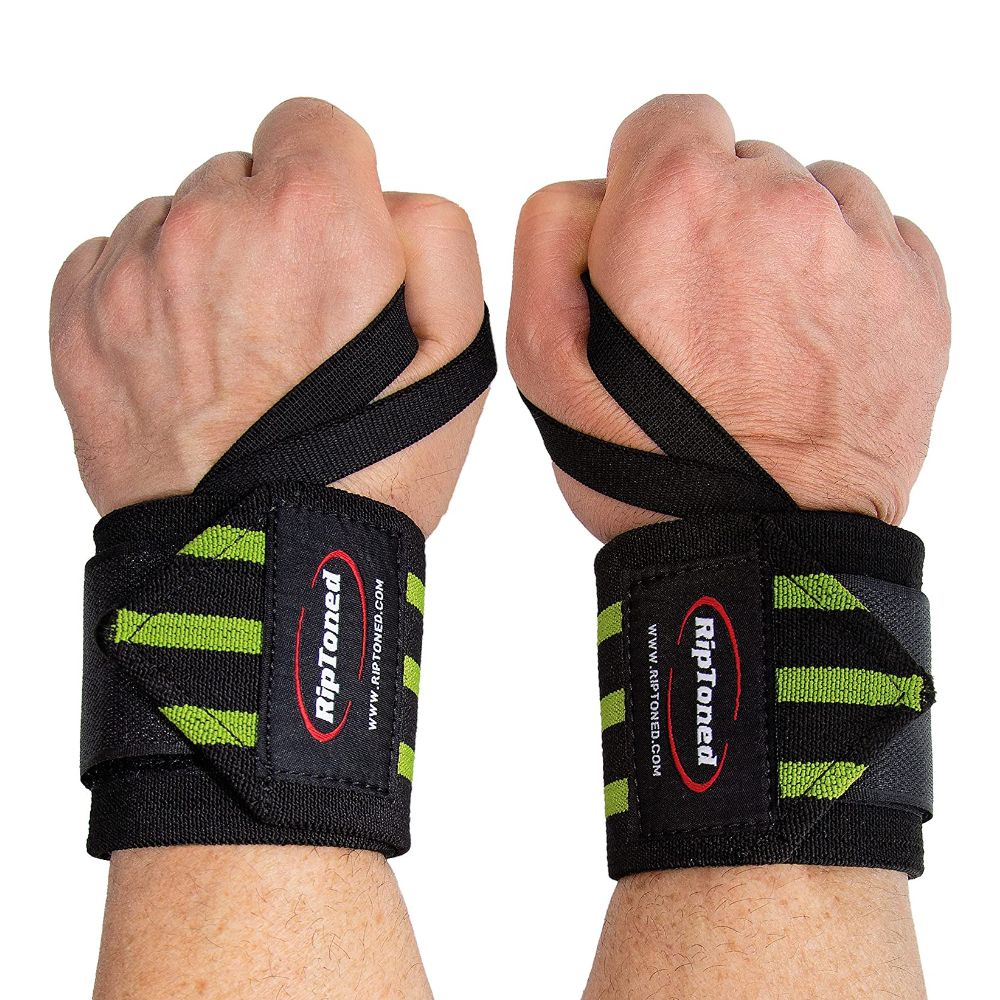 Rip Toned Wrist Wraps + Lifting Straps Bundle (1 Pair of Each) for  Weightlifting, Workout, Gym, Powerlifting, Bodybuilding, Strength Training  - Men 