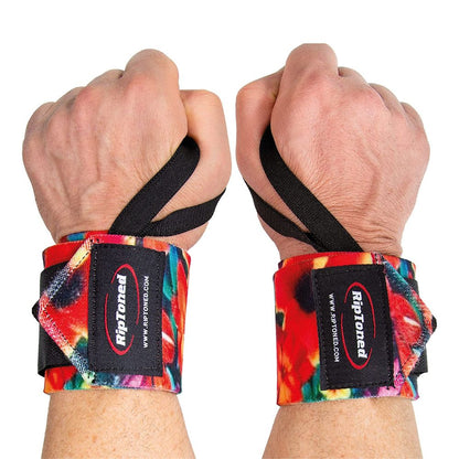 Rip Toned stiff wrist wraps in Red  color variations